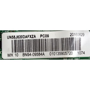 MAIN PARA TV SAMSUNG NUMERO DE PARTE BN94-09584A / BN41-02245A / BN97-09756Z / PANEL CY-DF550CSLV4H / MODELO UN55J620DAFXZA US02